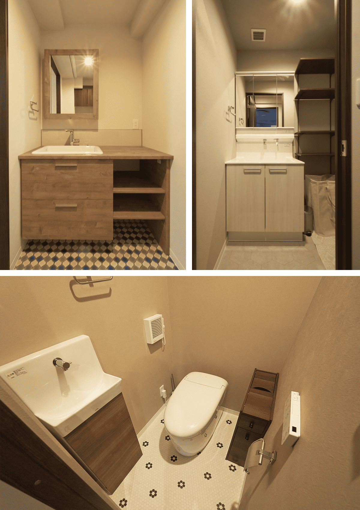 レトロ柄のクッションフロアでオリジナリティをプラス