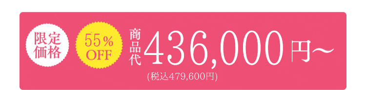 限定価格　60%OFF　387,000円〜