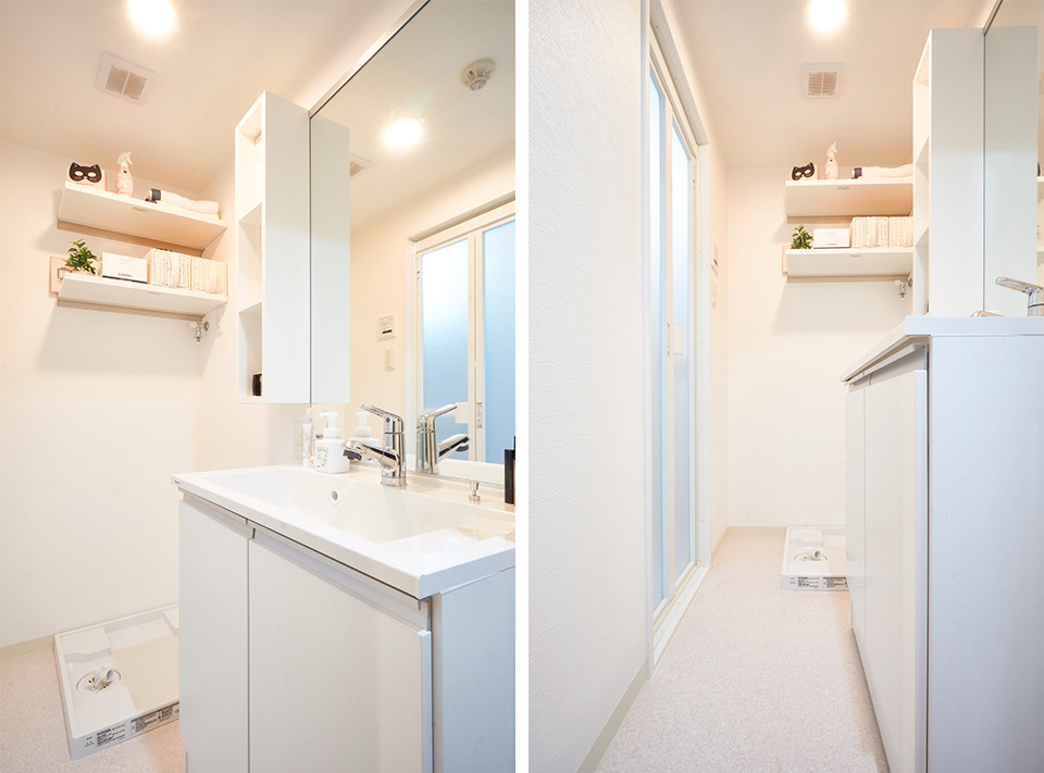 パナソニックの洗面化粧台リフォーム事例