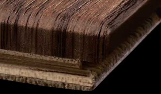 四周木口面は化粧シート巻き込み仕上げ